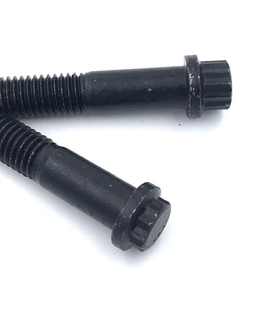 Custom Automotive 12-Point Flange Bolts With Zinc Flake Finish